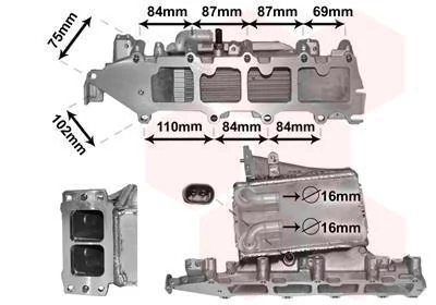 Колектор впускний VAG Van Wezel 58004361