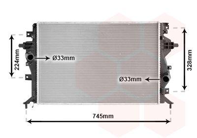 Радіатор охолодження HYUNDAI IONIQ / KIA NIRO Van Wezel 82012720