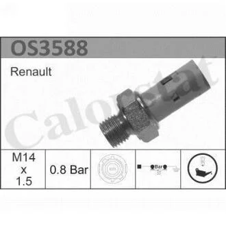 Датчик тиску мастила DACIA/RANAULT Logan/Sandero/Kangoo/Modus "1,2-1,9DCi "98>> Vernet OS3588