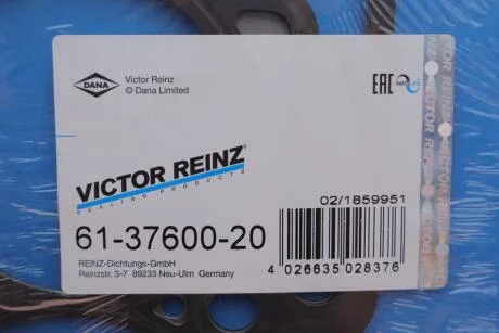 Прокладка, головка циліндра REINZ VICTOR REINZ 61-37600-20
