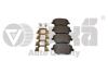 Колодки гальмівні передні без датчика Skoda Fabia (00-10), VW Polo (02-10)/Seat Ibiza (02-10) Vika 66981104301 (фото 1)