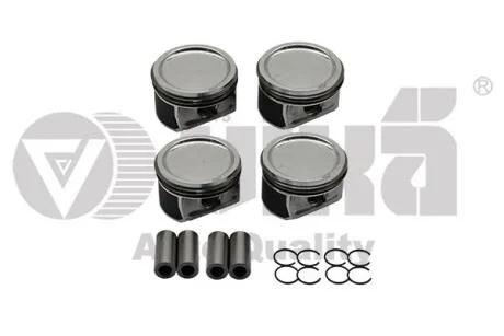 Комплект поршнів з кільцями (комплект на двс) 1,6 L mot.CFNA,CLRA,CLSA VW Jetta (11-),Polo (10-) Vika K11778901