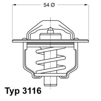 A_Термостат Fiat Lancia Renault - знято з виробництва WAHLER 311682D
