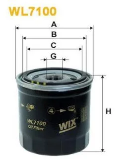 ФІЛЬТР ОЛИВИ WIX FILTERS WL7100