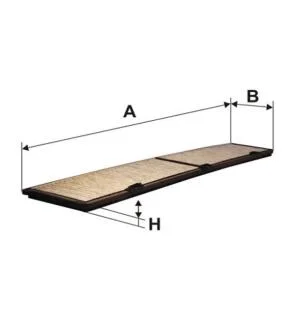 Фільтр салону BMW 1 (E81/82), 3 (E90/91), X1 (E84) вугільний (WIX-FILTERS) WIX FILTERS WP9233