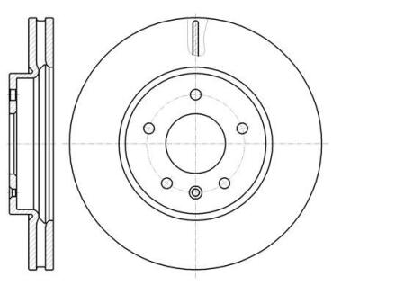 Диск гальмівний передній (кратно 2) (Remsa) Chevrolet Captiva, Opel Antara (D61183.10) WOKING D6118310