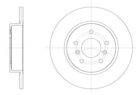 Диск гальмівний задній (кратно 2) (Remsa) Nissan Qashqai II / Renault Kadjar 15>, Megane IV (D61582.00) WOKING D6158200