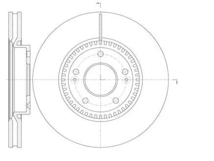 Диск гальмівний передній (кратно 2) (Remsa) Hyundai ix35 Sportage III / Tucson I Sportage II / Sonata NF Optima (D6988.10) WOKING D698810