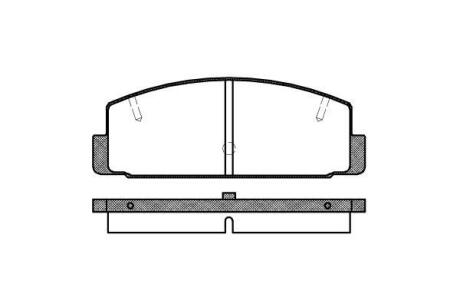 Колодки гальмівні диск. задн. (Remsa) Mazda 6 I II (P0793.20) WOKING P079320