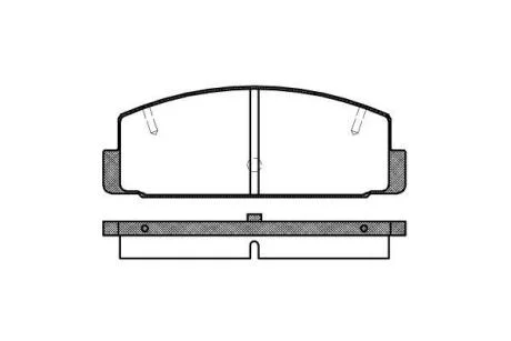 Колодки гальмівні диск. задн. (Remsa) Mazda 6 I II (P0793.20) WOKING P079320