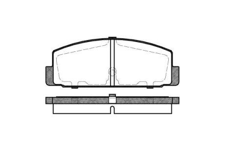 Колодки гальмівні диск. задн. (Remsa) Mazda 6 1.8 02-08,Mazda 6 1.8 07-,Mazda 6 1.8 08- (P0793.30) WOKING P079330
