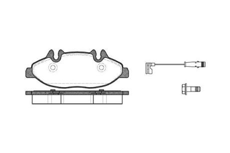 Колодки гальмівні диск. перед. (Remsa) MB Vito 639 (P10093.02) WOKING P1009302
