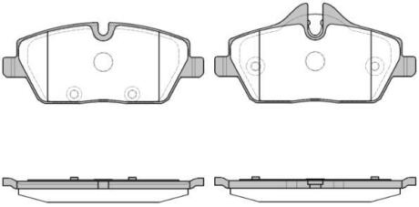 Колодки гальмівні диск. перед. (Remsa) BMW i3 13> (P10313.30) WOKING P1031330