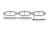Колодки гальмівні диск. задн. (Remsa) Subaru Forester (sh) 2.0 08-,Subaru Forester (sh) 2.5 08- (P10363.01) WOKING P1036301 (фото 1)