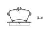 Колодки гальмівні диск. перед. (Remsa) MB A-class 04&gt;12, B-class 05&gt;11 Bosch ver. (P10443.00) WOKING P1044300 (фото 1)