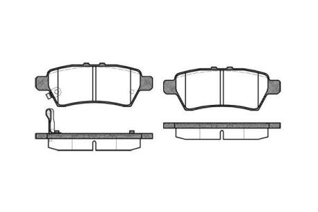 Колодки гальмівні диск. задн. (Remsa) Nissan Navarra Pathfinder 05> (P10883.01) WOKING P1088301