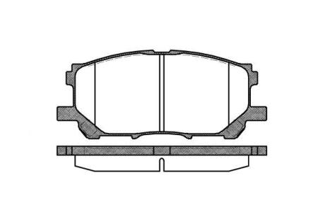 Колодки гальмівні диск. перед. (Remsa) Lexus RX300-330-350 03>08, 08>15 (P11393.00) WOKING P1139300