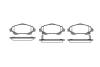 Колодки гальмівні диск. перед. (Remsa) Toyota Avensis 1.6 03-08,Toyota Avensis 1.8 03-08 (P11463.02) WOKING P1146302 (фото 1)