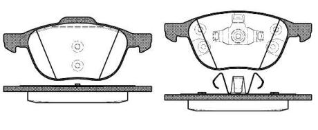 Колодки гальмівні диск. перед. (Remsa) Ford C-max ii 1.0 10-,Ford C-max ii 1.6 10- (P11823.30) WOKING P1182330