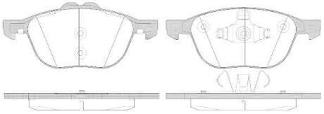 Колодки гальмівні диск. перед. (Remsa) Ford Kuga II Connect II (P11823.50) WOKING P1182350
