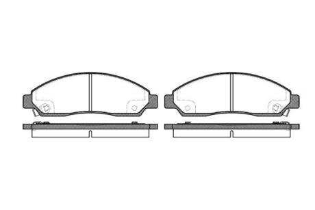 Колодки гальмівні диск. перед. (Remsa) GREAT WALL Hover 05> 10> (P11983.14) WOKING P1198314