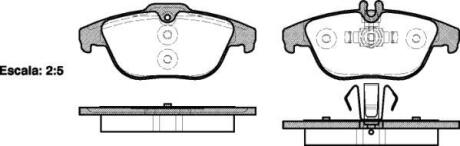 Колодки гальмівні диск. задн. (Remsa) MB C204 (11-) (P12053.00) WOKING P1205300