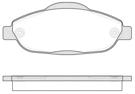 Колодки гальмівні диск. перед. (Remsa) Peugeot 3008 1.6 09-,Peugeot 3008 2.0 09- (P12233.00) WOKING P1223300