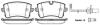 Колодки гальмівні диск. задн. (Remsa) Audi A4 09&gt;16 A6 11&gt;18 Q5 08&gt;17 / Porsche Macan (P12433.10) WOKING P1243310 (фото 1)