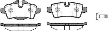 Колодки гальмівні диск. задн. (Remsa) Mini Cooper, One, Clubman 08> (P12443.00) WOKING P1244300