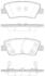 Колодки гальмівні диск. задн. (Remsa) Hyundai Elantra 1.6 10-,Hyundai Elantra 1.8 10- (P12623.42) WOKING P1262342 (фото 1)