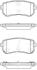 Колодки гальмівні диск. задн. (Remsa) Hyundai Ix20 1.4 10-,Hyundai Ix20 1.6 10- (P13093.42) WOKING P1309342 (фото 1)