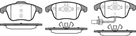 Колодки гальмівні диск. перед. (Remsa) Audi A4 1.8 07-15,Audi A4 2.0 07-15,Audi A4 2.7 07-15 (P13193.11) WOKING P1319311