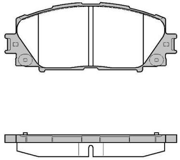 Колодки гальмівні диск. перед. (Remsa) Lexus Ct (zwa10_) 1.8 10-,Toyota Prius 1.8 09- (P13243.10) WOKING P1324310
