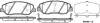 Колодки гальмівні диск. перед. (Remsa) Hyundai Genesis 3.8 08-14,Hyundai Santa fe ii 2.0 05-12 (P13263.02) WOKING P1326302 (фото 1)