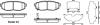 Колодки гальмівні диск. задн. (Remsa) Subaru Forester 13> / Legasy, Outback 09> / Tribeca 06> (P13283.01) WOKING P1328301 (фото 1)