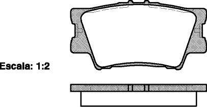Колодки гальмівні диск. задн. (Remsa) Lexus Es (acv40_, gsv40_) 3.5 06-12,Lexus Es (asv60_ (P13313.00) WOKING P1331300