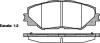 Колодки гальмівні диск. перед. (Remsa) Toyota Auris (06-12), Rav4 (06-12) (12-15) (P13343.00) WOKING P1334300 (фото 1)