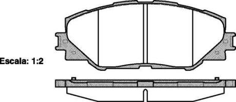 Колодки гальмівні диск. перед. (Remsa) Toyota Auris (06-12), Rav4 (06-12) (12-15) (P13343.00) WOKING P1334300