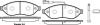Колодки гальмівні диск. перед. (Remsa) Citroen Jumper 2.2 06-,Citroen Jumper 3.0 06- (P13373.01) WOKING P1337301 (фото 1)