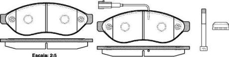 Колодки гальмівні диск. перед. (Remsa) Citroen Jumper 2.2 06-,Citroen Jumper 3.0 06- (P13373.01) WOKING P1337301