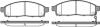 Колодки гальмівні диск. перед. (Remsa) Mitsubishi L200 triton 2.5 04-,Mitsubishi Pajero sport ii 3.2 08- (P13423.01) WOKING P1342301 (фото 1)