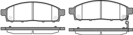 Колодки гальмівні диск. перед. (Remsa) Mitsubishi L200 triton 2.5 04-,Mitsubishi Pajero sport ii 3.2 08- (P13423.01) WOKING P1342301