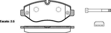 Колодки гальмівні диск. перед. (Remsa) Mercedes-benz M-class (w166) 3.0 11-,Mercedes-benz Sprinter 35-t 1.8 06- (P13453.00) WOKING P1345300