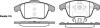 Колодки гальмівні диск. перед. (Remsa) PSA C4 Picasso, Grand Picasso 08&gt;13 / DS4 DS5 12&gt; (P13493.00) WOKING P1349300 (фото 1)