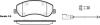 Колодки гальмівні диск. перед. (Remsa) Ford Tourneo connect 1.8 02-13,Ford Transit 2.2 06-14 (P13503.02) WOKING P1350302 (фото 1)