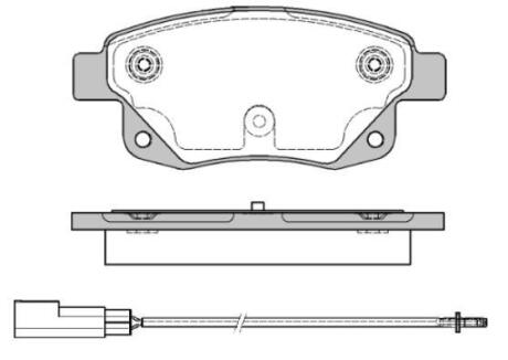 Колодки гальмівні диск. задн. (Remsa) Ford Tourneo connect 1.8 02-13,Ford Transit 2.2 06-14 (P13523.01) WOKING P1352301
