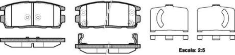 Колодки гальмівні диск. задн. (Remsa) Chevrolet Captiva Antara 06> (P13603.12) WOKING P1360312