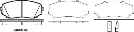 Колодки гальмівні диск. перед. (Remsa) Mazda CX-7 CX-9 07> / Ford Edge 08> 10> / Mitsubishi Pajero Sport III 2,4d 15> (P13673.02) WOKING P1367302