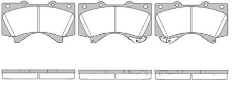 Колодки гальмівні диск. перед. (Remsa) Toyota LC200 LC150, Lexus LX570 GX460 (P13713.02) WOKING P1371302