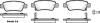 Колодки гальмівні диск. задн. (Remsa) Honda Cr-v iii 2.0 06-,Honda Cr-v iii 2.2 06- (P13903.02) WOKING P1390302 (фото 1)